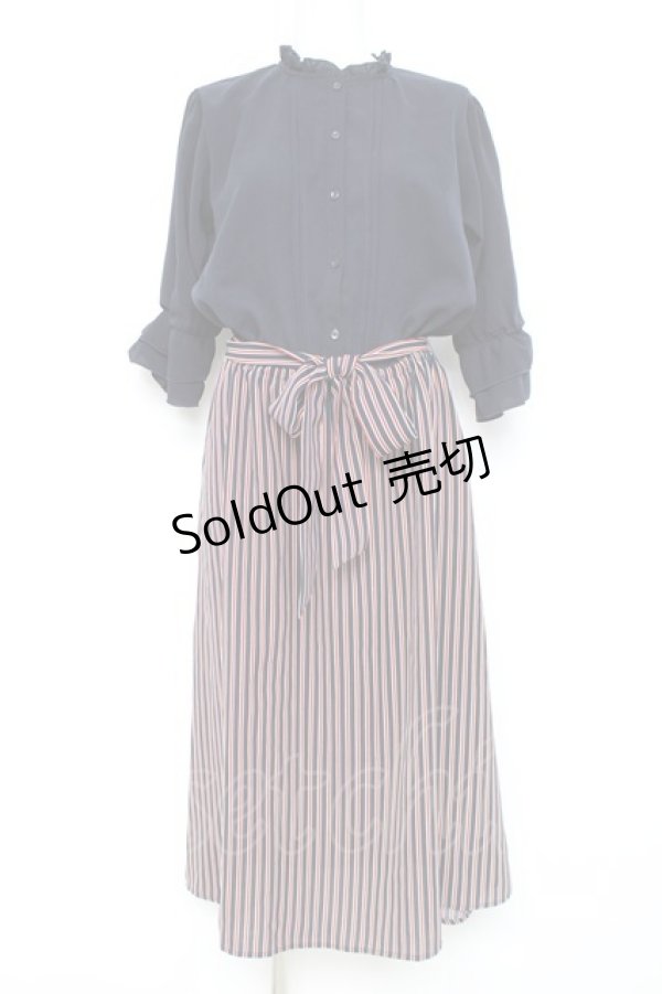 画像1: axes femme / ブラウスドッキングワンピース M 紺 Y-26-02-17-103-AX-OP-SZ-ZY (1)