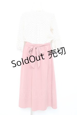 画像: axes femme / ブラウスドッキングワンピース M ピンク Y-26-02-17-104-AX-OP-SZ-ZI