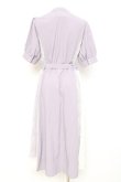 画像3: axes femme / レース切替配色シャツワンピ M ラベンダー Y-26-02-17-105-AX-OP-SZ-ZY (3)