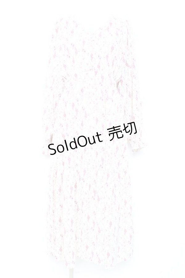 画像1: axes femme POETIQUE / フラワーティアードロングワンピース M イエロー Y-26-02-17-107-AX-OP-SZ-ZY (1)