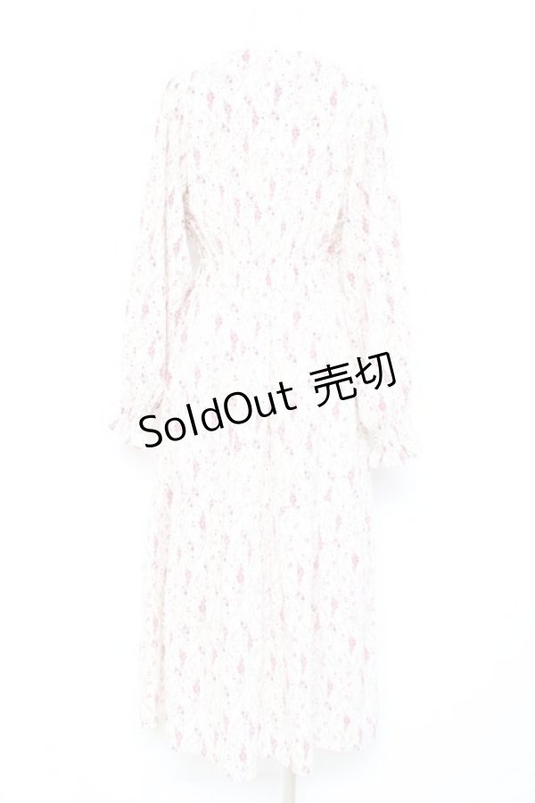 画像2: axes femme POETIQUE / フラワーティアードロングワンピース M イエロー Y-26-02-17-107-AX-OP-SZ-ZY (2)