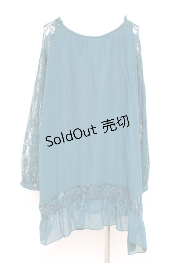 画像2: axes femme / 消しプリーツブラウスプルオーバー M Dグリーン Y-26-02-17-113-AX-TO-SZ-ZY (2)