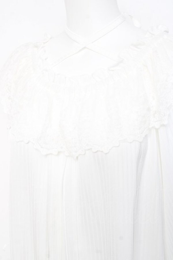 画像3: axes femme / フリルブラウス F 白 Y-26-02-17-115-AX-BL-SZ-ZY (3)