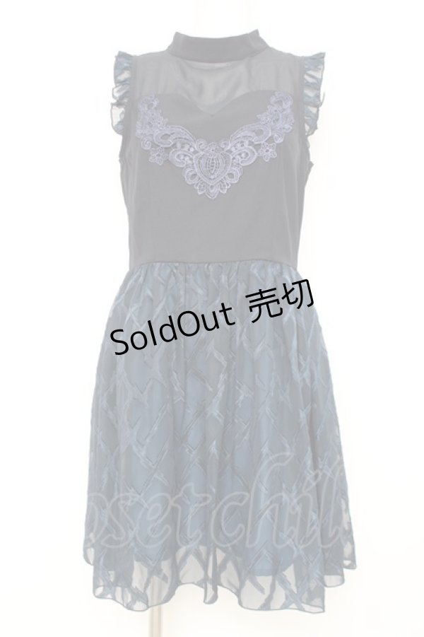 画像1: axes femme POETIQUE / シアーチェックフリルワンピース M コン Y-26-02-17-119-AX-OP-SZ-ZY (1)