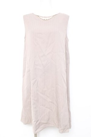 画像: axes femme / ネックレス付きロールカラー襟ワンピース M ベージュ Y-26-02-17-120-AX-OP-SZ-ZY