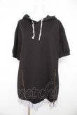 画像1: axes femme POETIQUE / パーカーワンピース M 黒 Y-26-02-17-123-AX-OP-SZ-ZY (1)