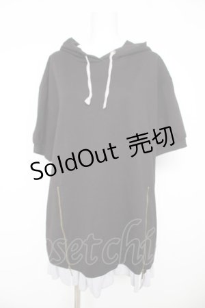 画像: axes femme POETIQUE / パーカーワンピース M 黒 Y-26-02-17-123-AX-OP-SZ-ZS