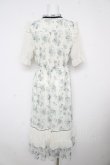 画像2: axes femme / フラワープリントレーシーワンピース  白 Y-26-02-17-126-AX-OP-SZ-ZY (2)