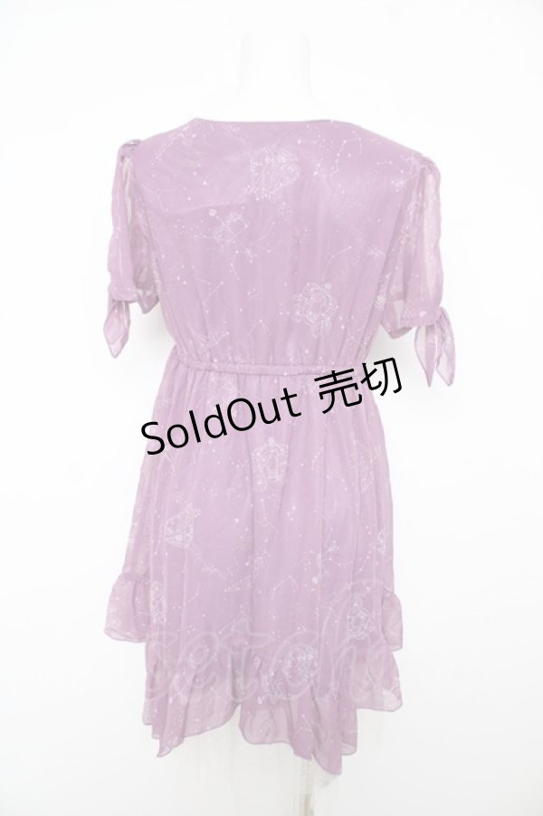 画像2: axes femme / 星座シフォンチュニック  パープル Y-26-02-17-127-AX-OP-SZ-ZY (2)