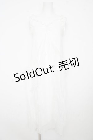 画像: axes femme / バラモチーフキャミワンピース F 白 Y-26-02-17-128-AX-OP-SZ-ZY