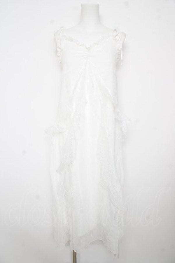 画像1: axes femme / バラモチーフキャミワンピース F 白 Y-26-02-17-128-AX-OP-SZ-ZY (1)