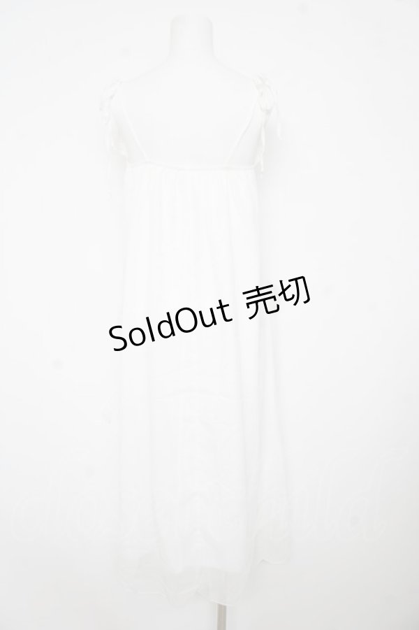 画像2: axes femme / バラモチーフキャミワンピース F 白 Y-26-02-17-128-AX-OP-SZ-ZY (2)