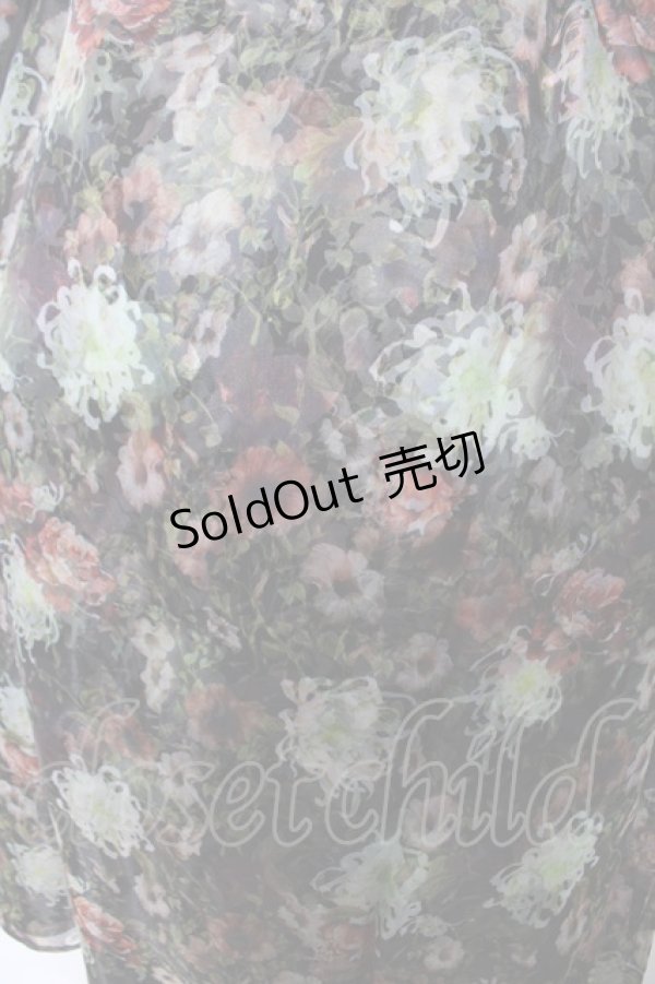 画像3: axes femme NOSTALGIE / オーガンジープリントワンピ Ｍ 黒 Y-26-02-17-132-AX-OP-SZ-ZY (3)