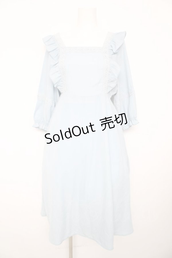 画像1: axes femme POETIQUE / エプロン風ワンピース M サックス Y-26-02-17-135-AX-OP-SZ-ZI (1)