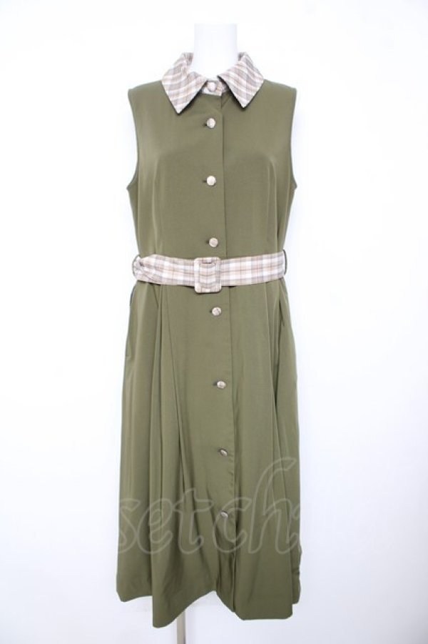 画像3: axes femme POETIQUE / 2WAYバイカラーコート M グリーン Y-26-02-17-138-AX-CO-SZ-ZY (3)