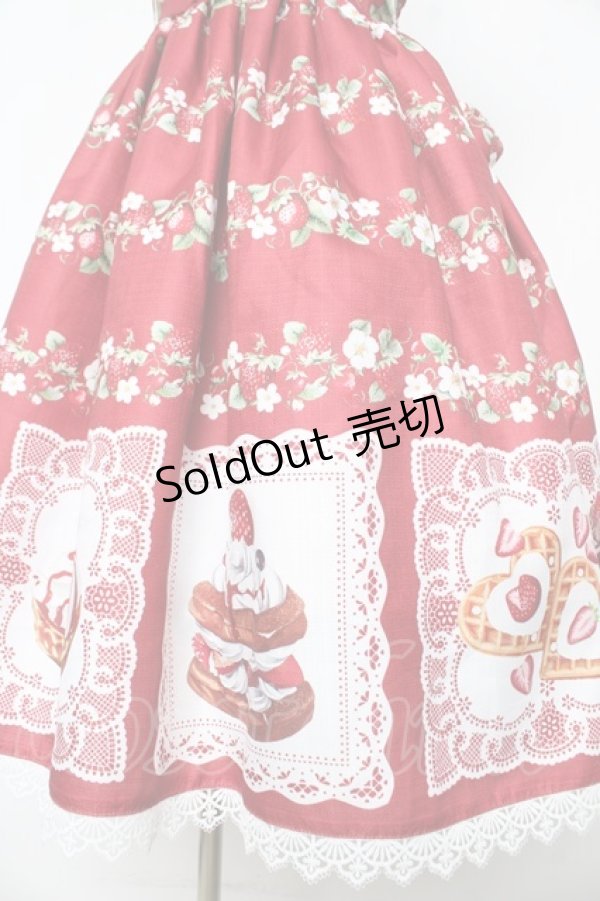 画像4: Chalmiere / ベイクドベリージャンパースカート M 赤 Y-26-02-17-142-LO-OP-SZ-ZY (4)