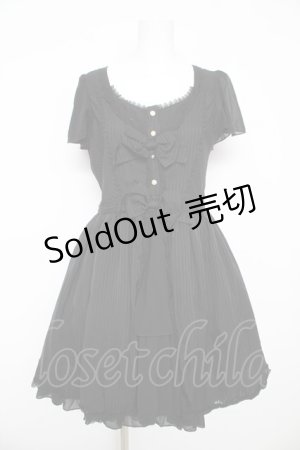 画像: axes femme kawaii / レイヤード風ワンピース M 黒 Y-26-02-17-143-AX-OP-SZ-ZY