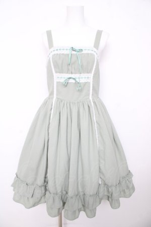 画像: axes femme kawaii / リナズジャンパースカート M グリーン Y-26-02-17-147-AX-OP-SZ-ZY