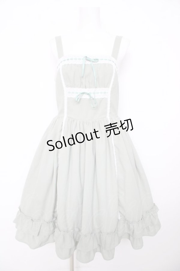 画像1: axes femme kawaii / リナズジャンパースカート M グリーン Y-26-02-17-147-AX-OP-SZ-ZS (1)