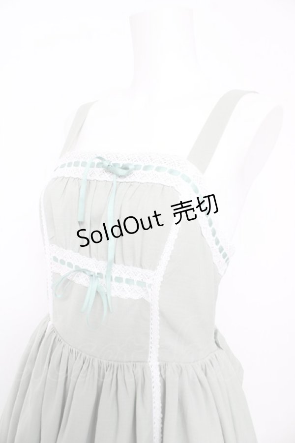 画像3: axes femme kawaii / リナズジャンパースカート M グリーン Y-26-02-17-147-AX-OP-SZ-ZS (3)