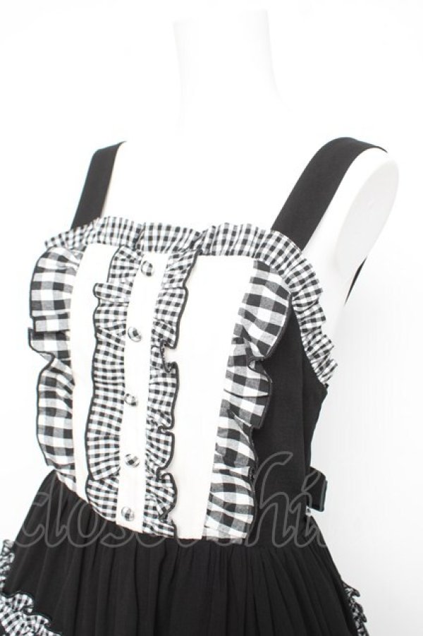 画像3: axes femme kawaii / カントリーチェックジャンスカ M 黒 Y-26-02-17-148-AX-OP-SZ-ZY (3)