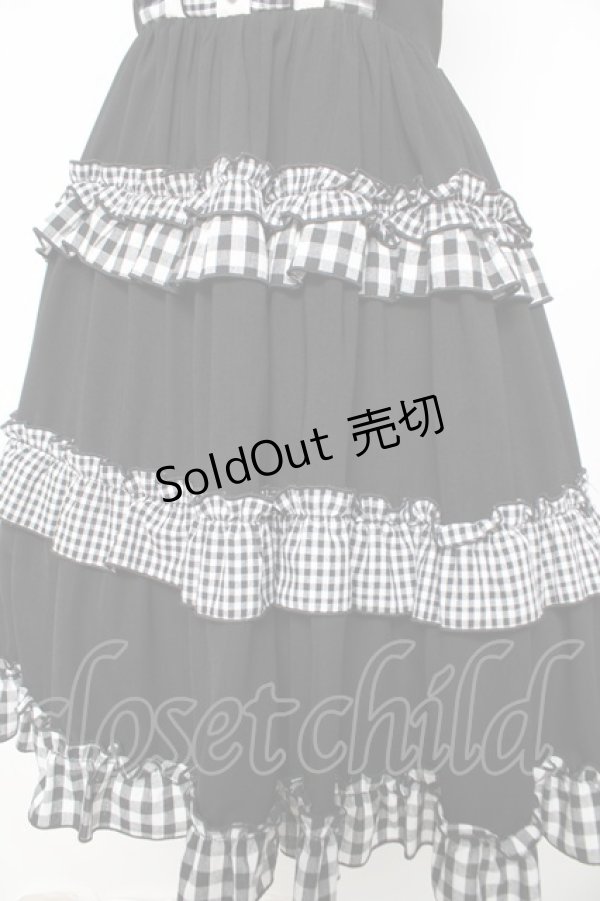 画像4: axes femme kawaii / カントリーチェックジャンスカ M 黒 Y-26-02-17-148-AX-OP-SZ-ZY (4)