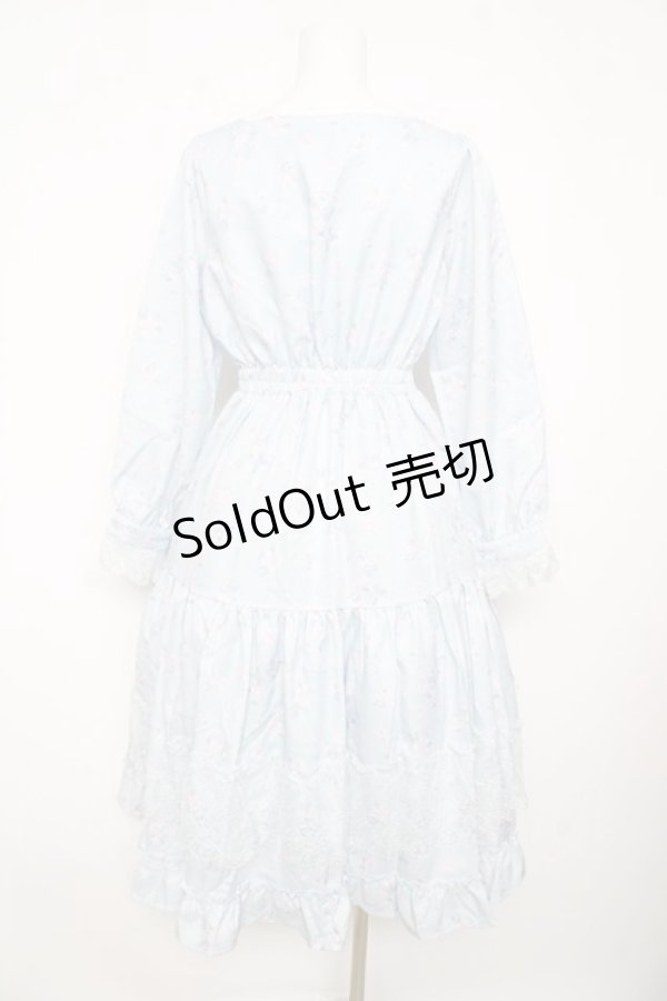 画像2: axes femme / SAKURAティアードワンピース  サックス Y-26-02-17-150-AX-OP-SZ-ZY (2)