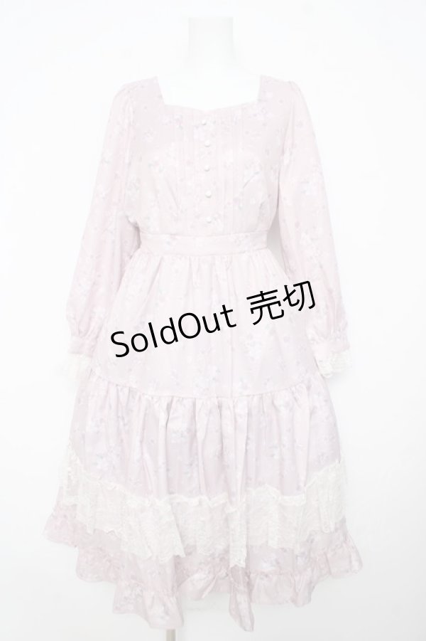 画像1: axes femme / SAKURAティアードワンピース  ピンク Y-26-02-17-151-AX-OP-SZ-ZY (1)