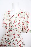画像3: axes femme / チェリーローズ柄セーラーワンピース F 生成り Y-26-02-17-152-AX-OP-SZ-ZY (3)