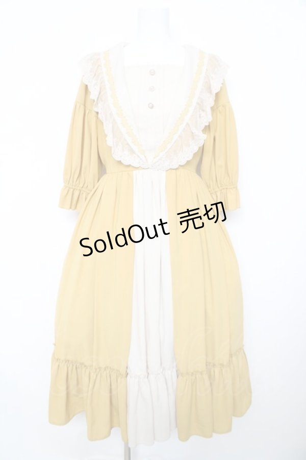 画像1: axes femme kawaii / マリアンヌワンピース M イエロー Y-26-02-17-155-AX-OP-SZ-ZY (1)