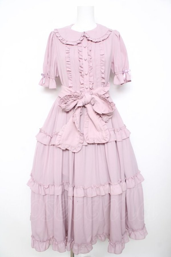 画像1: axes femme kawaii / ロマンティックフリルワンピース M ピンク Y-26-02-17-156-AX-OP-SZ-ZY (1)