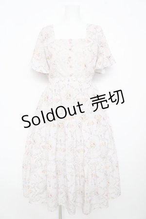 画像: axes femme / レーヌローズ柄ワンピース M ピンク Y-26-02-17-158-AX-OP-SZ-ZY