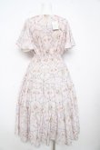 画像2: axes femme / レーヌローズ柄ワンピース M ピンク Y-26-02-17-158-AX-OP-SZ-ZY (2)