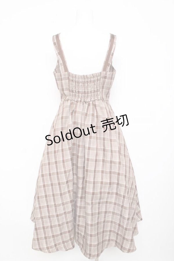 画像2: m petit by misako / スクエアネックジャンパースカート M 中茶 Y-26-02-17-159-LO-OP-SZ-ZY (2)