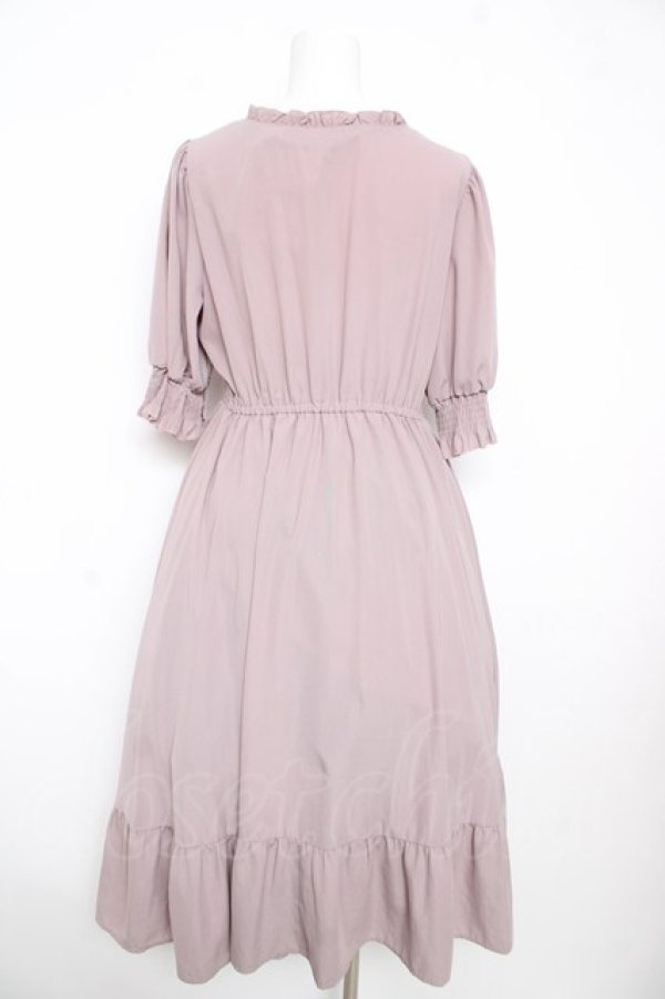 画像2: m petit by misako / AMレースアップワンピース L 中桃 Y-26-02-17-162-LO-OP-SZ-ZY (2)