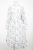 画像1: Kurumi Collaboration / KRハナジゴスリーブワンピース M 中白 Y-26-02-17-163-LO-OP-SZ-ZY (1)