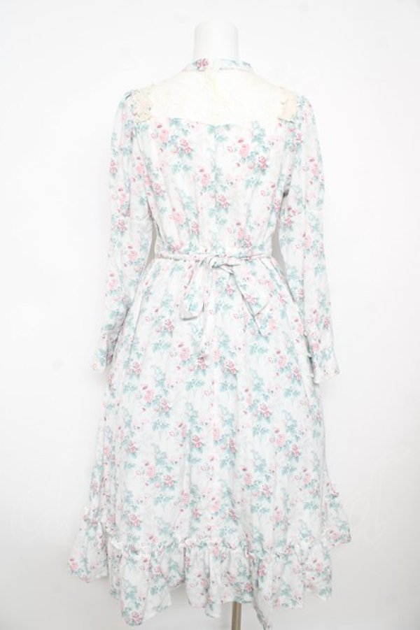 画像2: Kurumi Collaboration / KRハナジゴスリーブワンピース M 中白 Y-26-02-17-163-LO-OP-SZ-ZY (2)