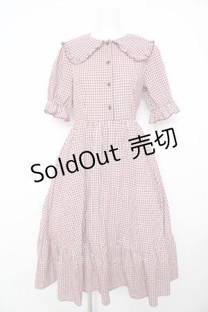 画像: m petit by misako / AM*ギンガムCHKワンピース M 中赤 Y-26-02-17-165-LO-OP-SZ-ZY