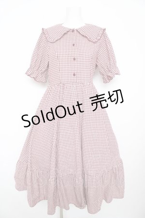 画像: m petit by misako / AM*ギンガムCHKワンピース M 中赤 Y-26-02-17-166-LO-OP-SZ-ZY