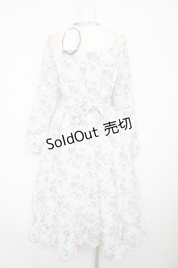 画像2: Kurumi Collaboration / KRハナジゴスリーブワンピース M 中白 Y-26-02-17-173-LO-OP-SZ-ZI (2)