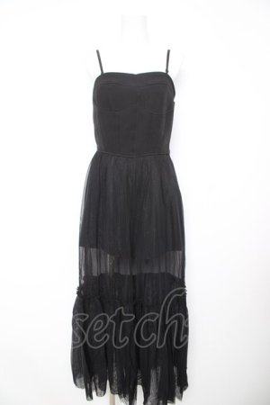画像: LVEU. / Corset tulle one piece F ブラック Y-26-02-17-175-GO-OP-SZ-ZY
