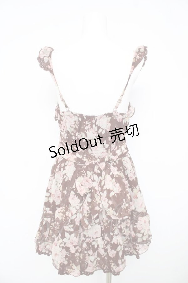 画像2: LIZ LISA / ローズシフォンキャミワンピース 0 ブラウン Y-26-02-17-178-LO-OP-SZ-ZY (2)