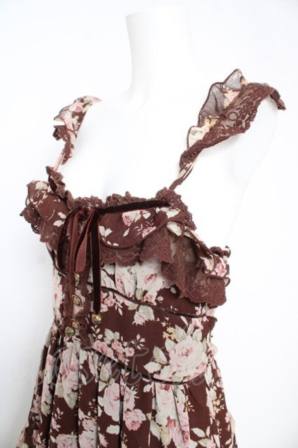 画像3: LIZ LISA / ローズシフォンキャミワンピース 0 ブラウン Y-26-02-17-178-LO-OP-SZ-ZY (3)