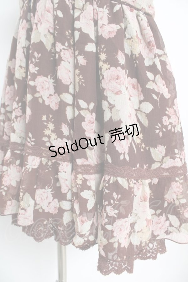 画像4: LIZ LISA / ローズシフォンキャミワンピース 0 ブラウン Y-26-02-17-178-LO-OP-SZ-ZY (4)