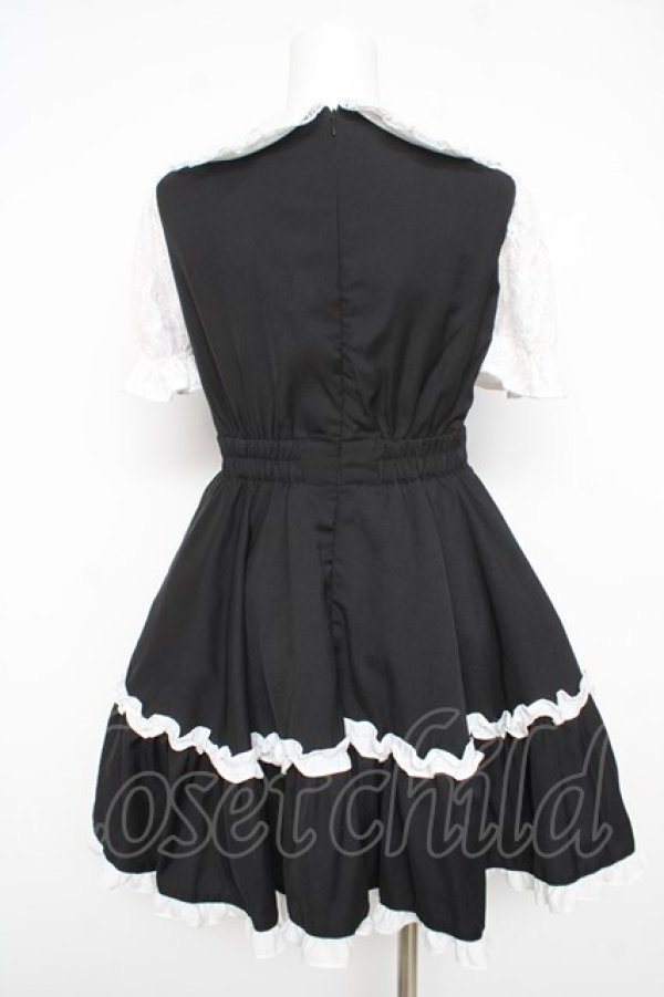 画像2: Ank Rouge / プリンセスおりぼんワンピース M 黒 Y-26-02-17-179-CA-OP-SZ-ZY (2)