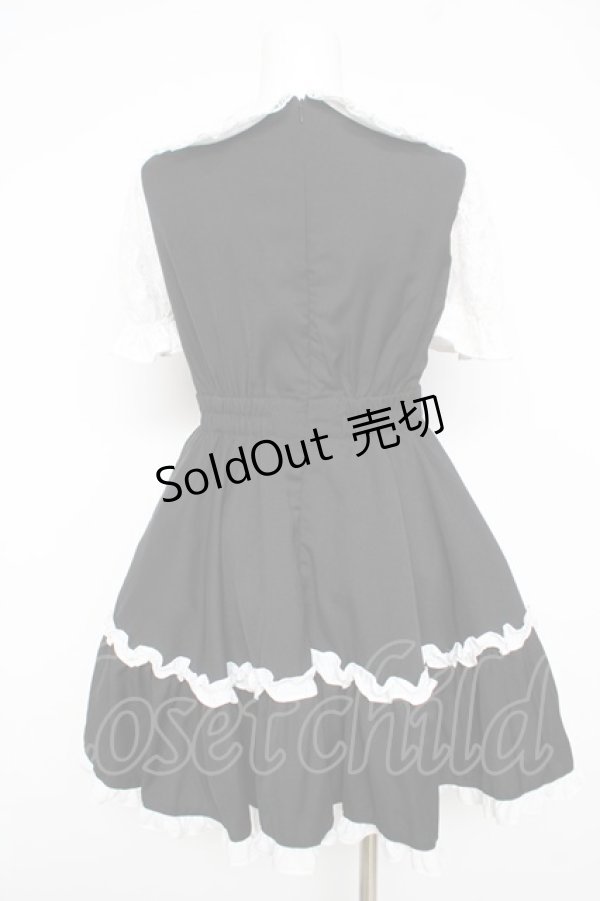 画像2: Ank Rouge / プリンセスおりぼんワンピース M 黒 Y-26-02-17-179-CA-OP-SZ-ZY (2)