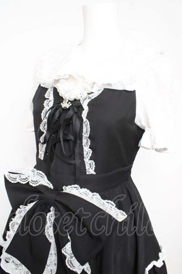 画像3: Ank Rouge / プリンセスおりぼんワンピース M 黒 Y-26-02-17-179-CA-OP-SZ-ZY (3)