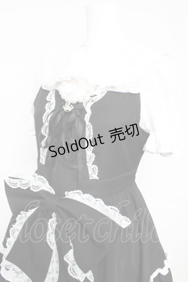 画像3: Ank Rouge / プリンセスおりぼんワンピース M 黒 Y-26-02-17-179-CA-OP-SZ-ZY (3)