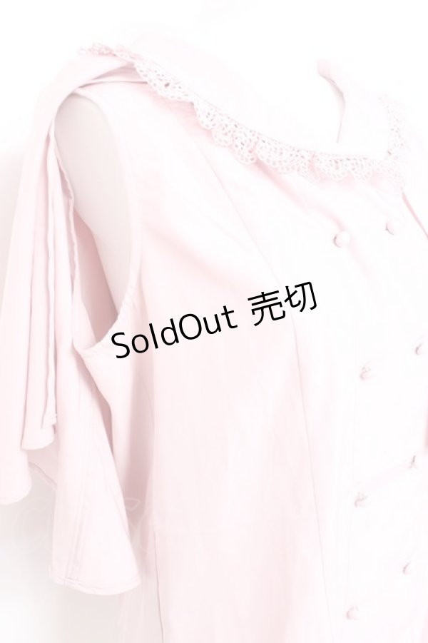 画像3: axes femme / ケープ風ブラウス M ピンク Y-26-02-17-014-AX-BL-SZ-ZS (3)