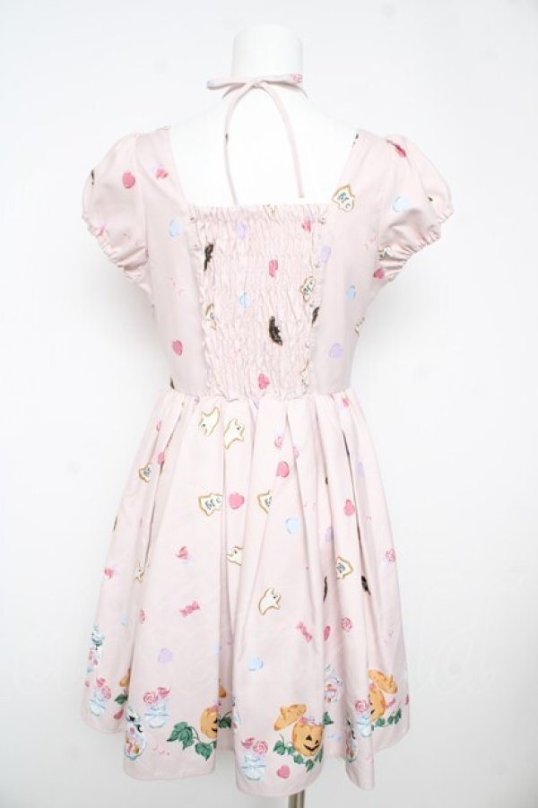 画像2: Ank Rouge / ハロウィン柄ワンピース M ピンク Y-26-02-17-181-CA-OP-SZ-ZY (2)